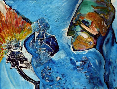 Peinture intitulée "L'eau 2" par Rémi Benard, Œuvre d'art originale, Acrylique