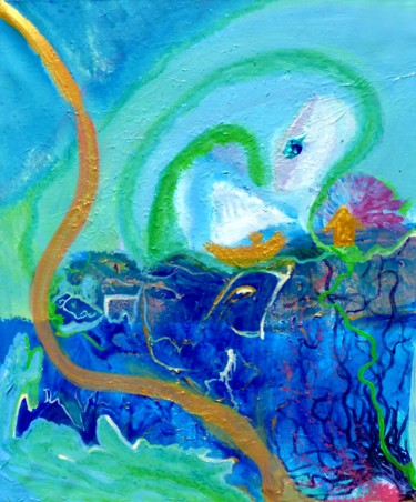 Pintura titulada "L'eau 10:"L'arche d…" por Rémi Benard, Obra de arte original, Acrílico