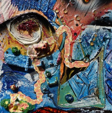 Pintura intitulada "Orion, ici la terre" por Rémi Benard, Obras de arte originais, Acrílico