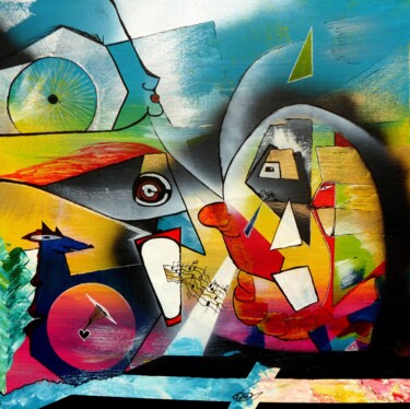 La solution d'Odin Painting titled "La solution d'Odin" by Rémi Benard, Original Art, Acrylic