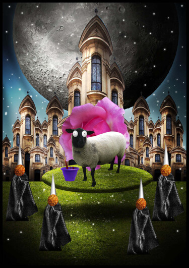 Digitale Kunst mit dem Titel "mystic lamb" von Rémi, Original-Kunstwerk, Digitale Fotografie