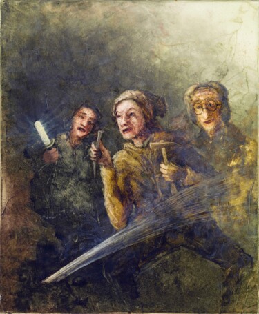 Peinture intitulée "15." par Remigijus Januskevicius, Œuvre d'art originale, Huile