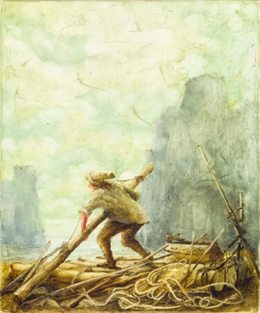 Painting titled "20." by Remigijus Januskevicius, Original Artwork, Oil