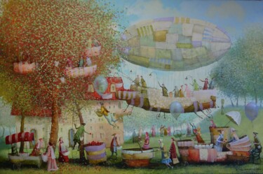 Картина под названием "Harvest" - Remigijus Januskevicius, Подлинное произведение искусства, Масло