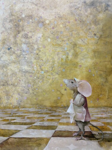 Pittura intitolato "mickey" da Remigijus Januskevicius, Opera d'arte originale, Olio