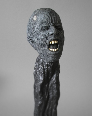 Skulptur mit dem Titel "Feuersturm" von Remigius Sebastian Sappa, Original-Kunstwerk, Gips