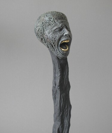 Skulptur mit dem Titel "Schwefelholz" von Remigius Sebastian Sappa, Original-Kunstwerk, Ton
