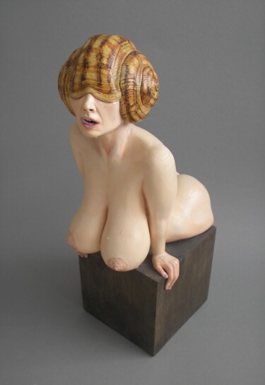 Skulptur mit dem Titel "Euternasie" von Remigius Sebastian Sappa, Original-Kunstwerk, Ton