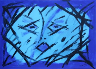 Painting titled "BLUE BEAUTY" by Remilda, Original Artwork