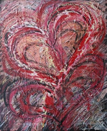 Peinture intitulée "LOVE IS IN THE AIR" par Remilda, Œuvre d'art originale, Huile