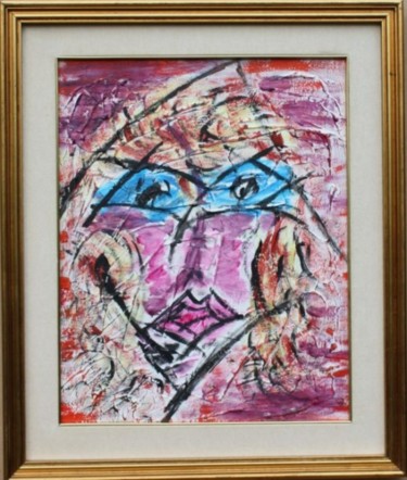 Painting titled "LES YEUX REVOLVER" by Remilda, Original Artwork