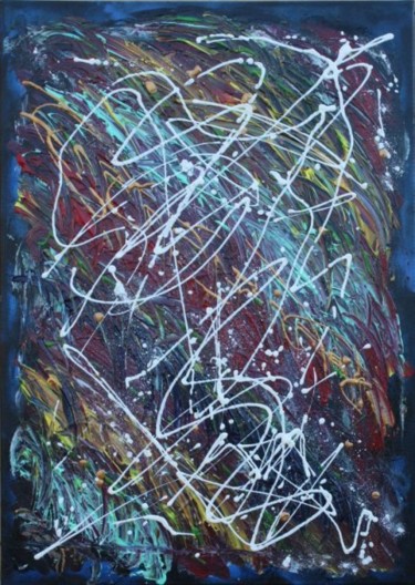 Painting titled "FEU D ARTIFICES  LE…" by Remilda, Original Artwork