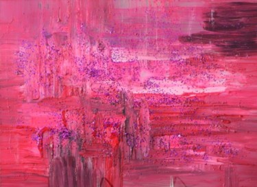 Malarstwo zatytułowany „CIEL ROSE” autorstwa Remilda, Oryginalna praca, Olej