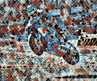 Arte digitale intitolato "race bike nr 1" da Remond Reichwein, Opera d'arte originale, Pittura digitale