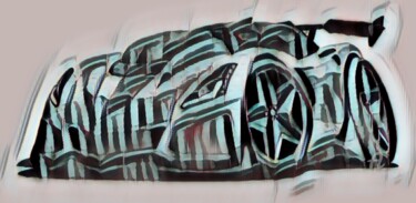 Artes digitais intitulada "race auto" por Remond Reichwein, Obras de arte originais, Pintura digital