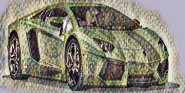 Digital Arts titled "street car" by Remond Reichwein, Original Artwork, Digital Painting