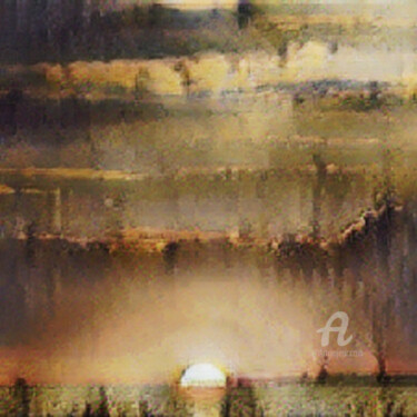 Digital Arts titled "zon's ondergang" by Remond Reichwein, Original Artwork, Digital Painting
