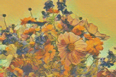 Digitale Kunst mit dem Titel "bloemen op vaas" von Remond Reichwein, Original-Kunstwerk, Digitale Malerei