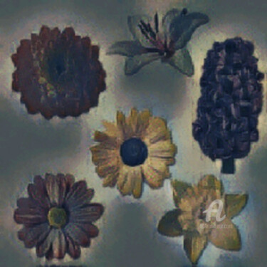 "vaas met bloemen" başlıklı Dijital Sanat Remond Reichwein tarafından, Orijinal sanat, Dijital Resim