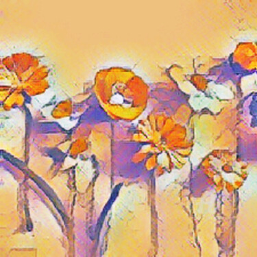 Digital Arts titled "bloemen veldje" by Remond Reichwein, Original Artwork, Digital Painting