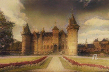 Arts numériques intitulée "kasteel tuin" par Remond Reichwein, Œuvre d'art originale, Peinture numérique
