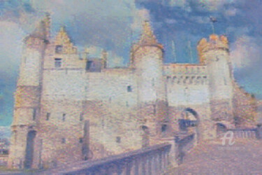 Digitale Kunst mit dem Titel "slot castle" von Remond Reichwein, Original-Kunstwerk, Digitale Malerei