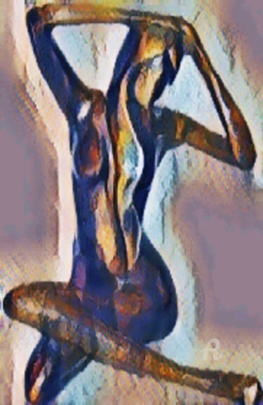 Digitale Kunst mit dem Titel "bronzen dame" von Remond Reichwein, Original-Kunstwerk, Digitale Malerei