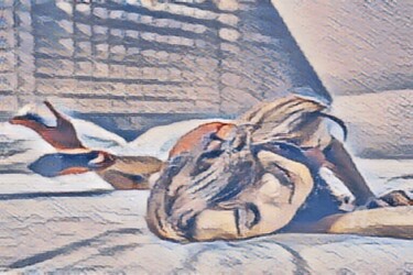 Digital Arts titled "lay down for me" by Remond Reichwein, Original Artwork, Digital Painting