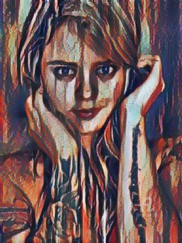Цифровое искусство под названием "blondinie" - Remond Reichwein, Подлинное произведение искусства, Цифровая живопись