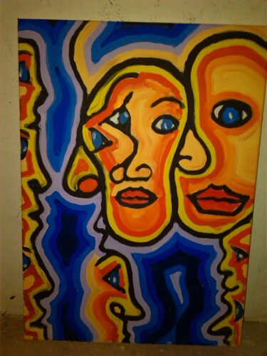 Painting titled "Picassa 2" by Remus Besca, Original Artwork