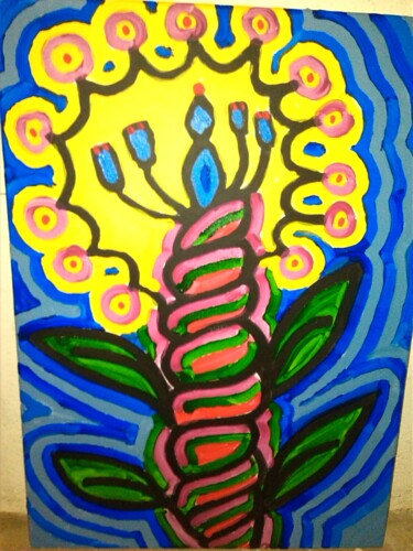 Malerei mit dem Titel "Blüte Kathrin" von Remus Besca, Original-Kunstwerk