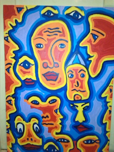 Malerei mit dem Titel "Kopfsalat 3" von Remus Besca, Original-Kunstwerk