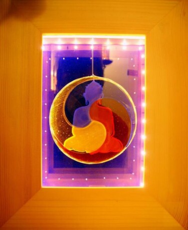 Collagen mit dem Titel "Gakyl Bouddha (Sept…" von Rémy Becard, Original-Kunstwerk
