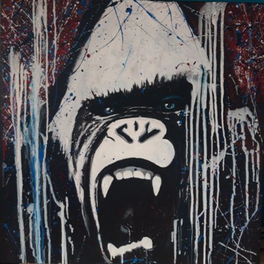 Pittura intitolato "Kong cash" da Remy Bolet, Opera d'arte originale, Acrilico