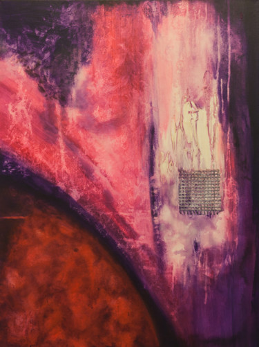 Pittura intitolato "red prison" da Remy Bolet, Opera d'arte originale, Acrilico