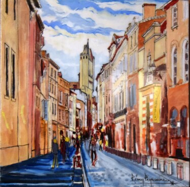 Peinture intitulée "rue du Taur" par Remy Peyranne, Œuvre d'art originale