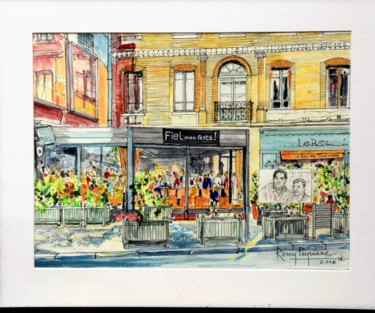 Peinture intitulée "avenue Honoré Serres" par Remy Peyranne, Œuvre d'art originale, Huile