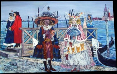 Malerei mit dem Titel "Carnaval Grande Toi…" von Remy Peyranne, Original-Kunstwerk