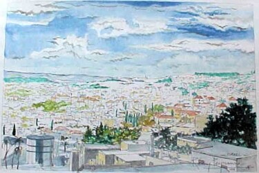 Painting titled "Jérusalem" by Remy Peyranne, Original Artwork