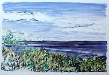 Peinture intitulée "Lac de Tibériade Is…" par Remy Peyranne, Œuvre d'art originale