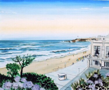 Peinture intitulée "Biarritz" par Remy Peyranne, Œuvre d'art originale