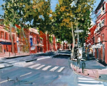 Картина под названием "Avenue Etienne Bill…" - Remy Peyranne, Подлинное произведение искусства