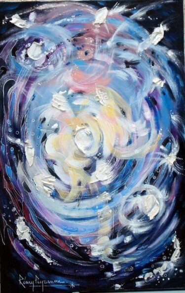 Pintura titulada "cosmos" por Remy Peyranne, Obra de arte original