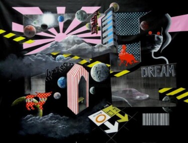 Peinture intitulée "DARK DREAM2" par Remy Rault, Œuvre d'art originale, Acrylique