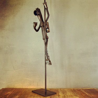 Sculpture titled "'Palier'" by Rémy Rivet, Original Artwork, Metals