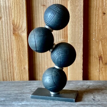 Sculpture intitulée "‘Boulécule’" par Rémy Rivet, Œuvre d'art originale, Métaux