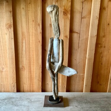 Sculpture titled "‘MamaRilyn’" by Rémy Rivet, Original Artwork, Wood