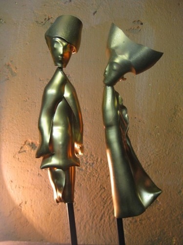 Sculpture intitulée "Chrysalide015 -le t…" par Rémy Jouve, Œuvre d'art originale, Plastique