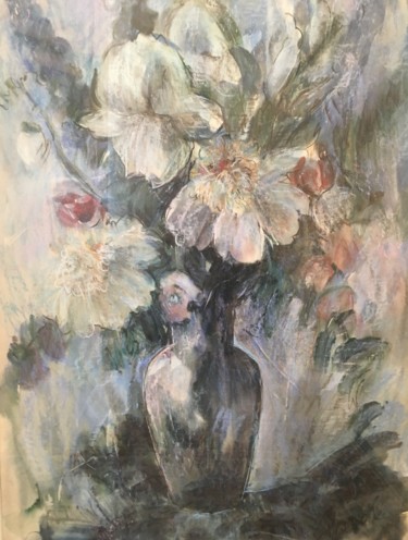 Painting titled "Fleurs naturelles" by Remy Siegrist, Original Artwork, Watercolor