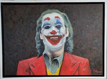 Painting titled ""Joker", óleo sobre…" by Renan Russo, Original Artwork, Oil